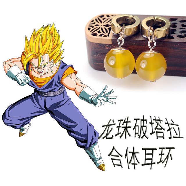 Anime Dragon Ball Super Brinco Preto, Son Goku, Zamasu, Vegetto Time,  Grampos de ouvido, Vegeta, Cosplay